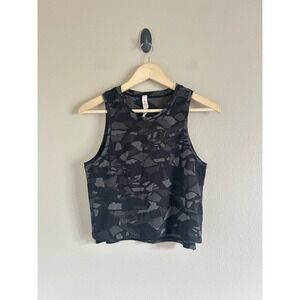 Lululemon Train to Be Tank Size 4 Mosaic Camo Black Gull Grey MIPK/GULG 07836